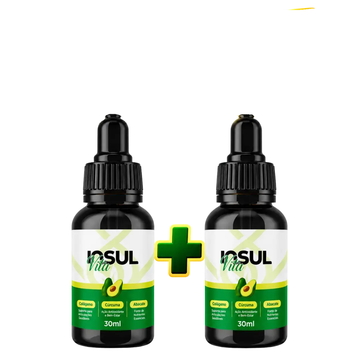 Dois frascos de Insul Vita de 30 mL com conta-gotas